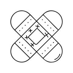 bandage icon, bandage vector illustration-simple illustration of bandage, perfect for bandage logos and icons