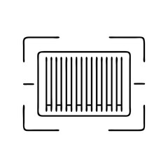 barcode scanner icon, barcode scanner vector illustration-simple illustration of barcode scanner, perfect for barcode scanner logos and icons