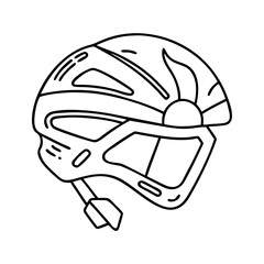 biking helmet icon, biking helmet vector illustration-simple illustration of biking helmet, perfect for biking helmet logos and icons