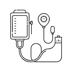 blood pressure cuff icon, blood pressure cuff vector illustration-simple illustration of blood pressure cuff, perfect for blood pressure cuff logos and icons