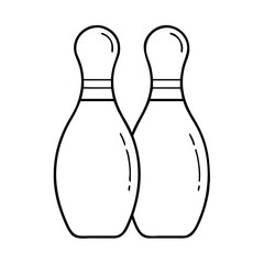 bowling pin icon, bowling pin vector illustration-simple illustration of bowling pin, perfect for bowling pin logos and icons