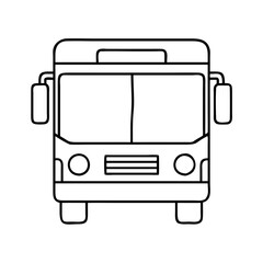 bus icon, bus vector illustration-simple illustration of bus, perfect for bus logos and icons