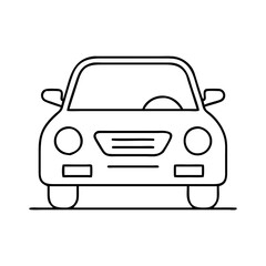 car icon, car vector illustration-simple illustration of car, perfect for car logos and icons