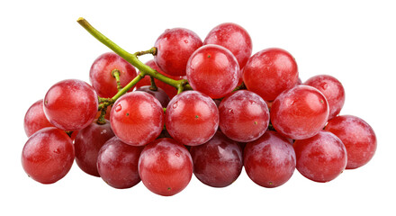 Isolated Red Grapes, Fresh and Juicy