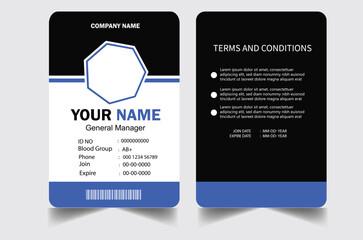 Elegant ID card template design