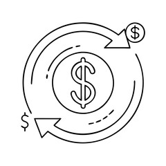 currency symbol icon, currency symbol vector illustration-simple illustration of currency symbol, perfect for currency symbol logos and icons