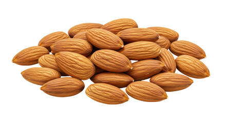 Isolated Pile of Almonds