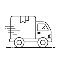 delivery truck icon, delivery truck vector illustration-simple illustration of delivery truck, perfect for delivery truck logos and icons