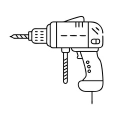 drill icon, drill vector illustration-simple illustration of drill, perfect for drill logos and icons