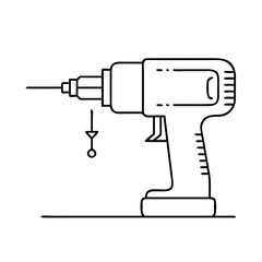 drill icon, drill vector illustration-simple illustration of drill, perfect for drill logos and icons