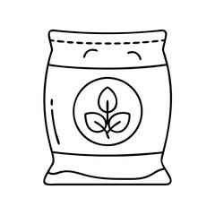 fertilizer bag icon, fertilizer bag vector illustration-simple illustration of fertilizer bag, perfect for fertilizer bag logos and icons