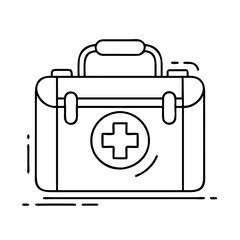first aid kit icon, first aid kit vector illustration-simple illustration of first aid kit, perfect for first aid kit logos and icons