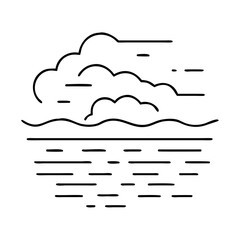 fog icon, fog vector illustration-simple illustration of fog, perfect for fog logos and icons