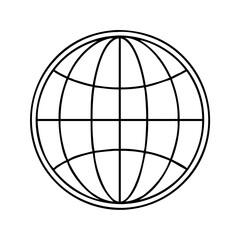globe icon, globe vector illustration-simple illustration of globe, perfect for globe logos and icons