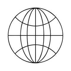 globe icon, globe vector illustration-simple illustration of globe, perfect for globe logos and icons