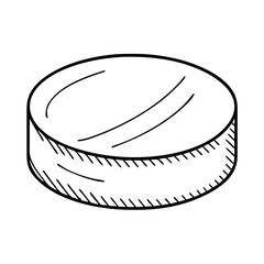 hockey puck icon, hockey puck vector illustration-simple illustration of hockey puck, perfect for hockey puck logos and icons