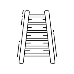 ladder icon, ladder vector illustration-simple illustration of ladder, perfect for ladder logos and icons