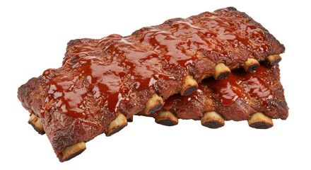 Isolated Grilled ribs