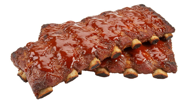 Isolated Grilled ribs