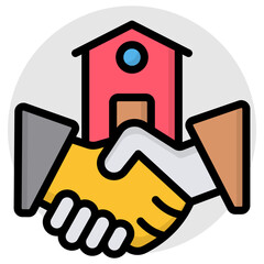 Premium download icon of home deal