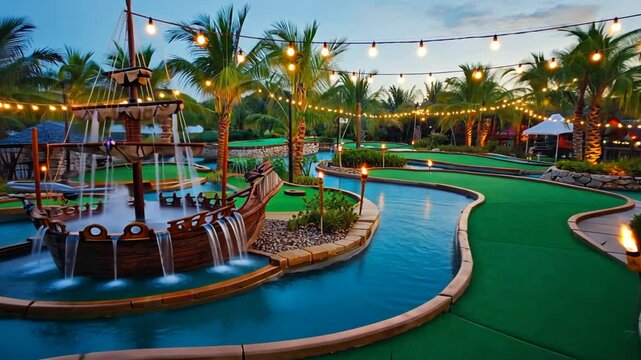 Mini golf for children.