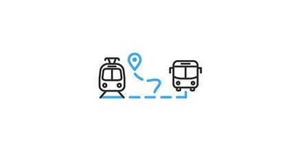 Fototapeta premium Transit Transition AI Generated
