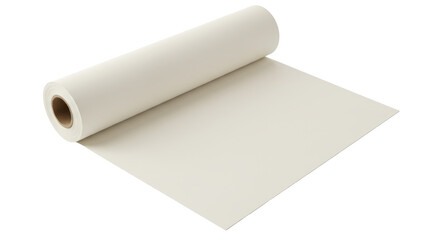 Isolated Roll of White Paper