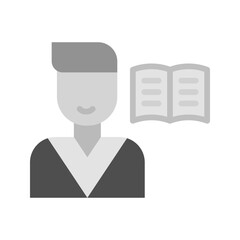 Reading Book icon vector image. Suitable for mobile apps, web apps and print media.