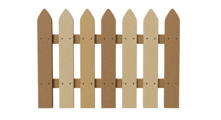 Isolated Wooden Fence