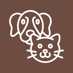 Pets icon vector image. Suitable for mobile apps, web apps and print media.