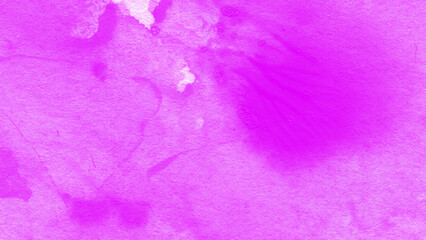 Abstract watercolor design features a textured pink and purple paint pattern on old paper