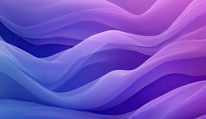 Obraz premium Abstract flowing fabrics in vibrant shades of purple and blue