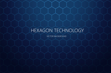 Hexagon pattern. Medical technology and chemical design. Geometric abstract background with hexagons. Vector illustration