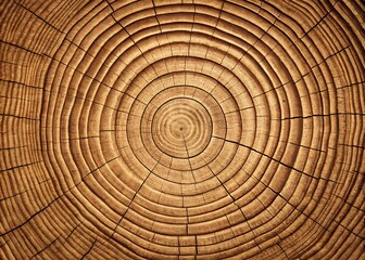 Fototapeta premium Close-Up of Tree Trunk Rings – Natural Wood Texture