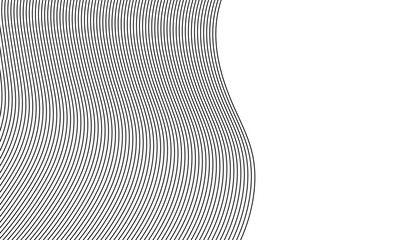 "Modern Abstract Glowing Soft Grey Wave Lines on a White Background: Dynamic Flowing Wave Design Element Representing Futuristic Technology and Sound Wave Patterns"