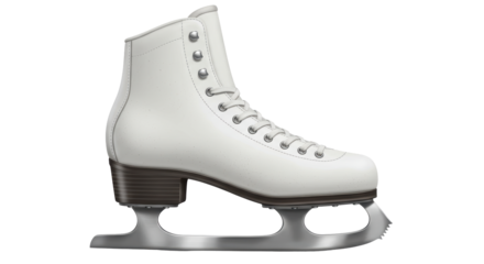 Isolated White Ice Skate