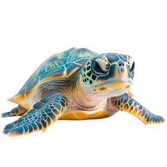 Obraz premium Sea turtle png vibrant sea turtle portrait png colorful sea turtle png tropical sea turtle png marine sea turtle face png transparent background image