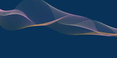 
"Abstract Digital Frequency Equalizer: A Stunning Visual Representation of Colorful Waves and Stylized Line Art with Blended Dots, Creating an Energetic and Modern Background Design"