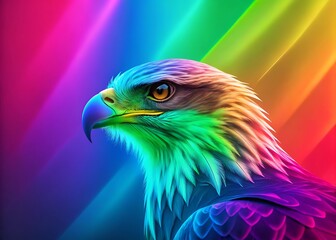 rainbow lorikeet isolated on black