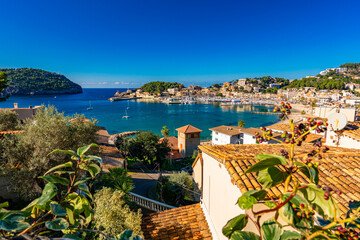 Naklejka premium Port de Sóller, Island of Majorca, Spain