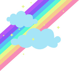 Cute Rainbow Corner Decoration