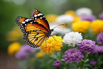 Naklejka premium name: butterfly garden,