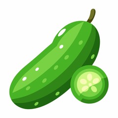 illustration of a cucumber