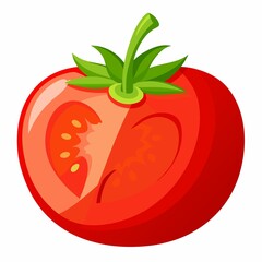 Tomato isolated on white background