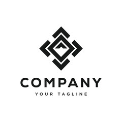 Abstract Geometric Logo Design Simple Modern Monogram for Company Brand Identity Elegant Business Symbol Isolated Graphic Element