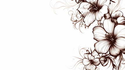 floral designs for drawing illustration