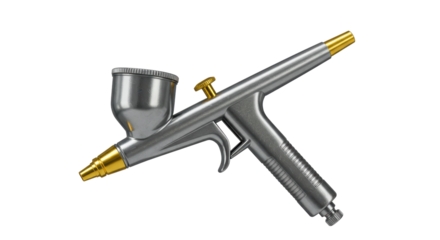 Isolated Airbrush Gun for Painting and Artistic Design