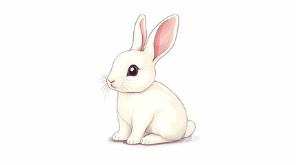 Obraz premium drawing a cartoon rabbit illustration