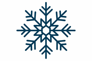 snowflake on white background