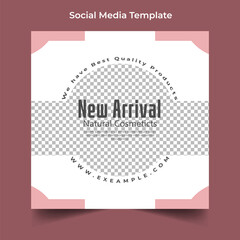 Beauty Product Cosmetic And Skincare Promotion Sale Social Media Post
